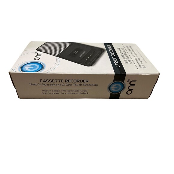 ONN Cassette Recorder External/Built-in Microphone One Touch Recording Tape New - Picture 4 of 4